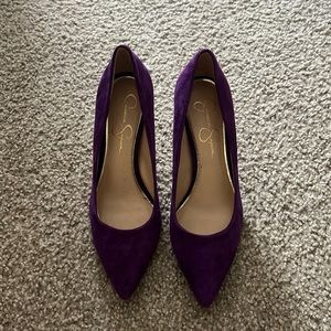 Purple Velvet Jessica Simpson stiletto